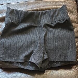 Tiger Friday, Black Ribbed Women's Shorts